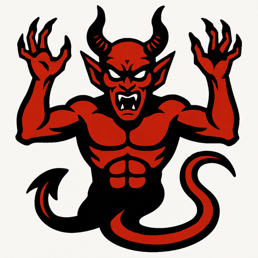 demon.
In-Game asset.  2d.  High contrast.  No shadows