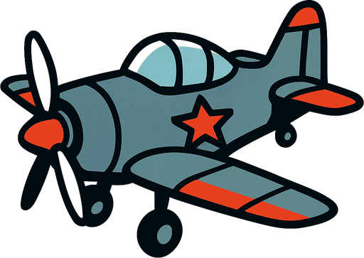 Plane.
In-Game asset.  2d.  High contrast.  No shadows