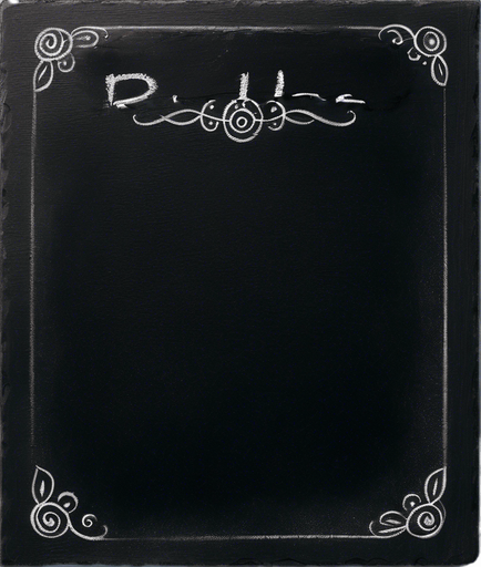 "RULES" handwritten in chalk