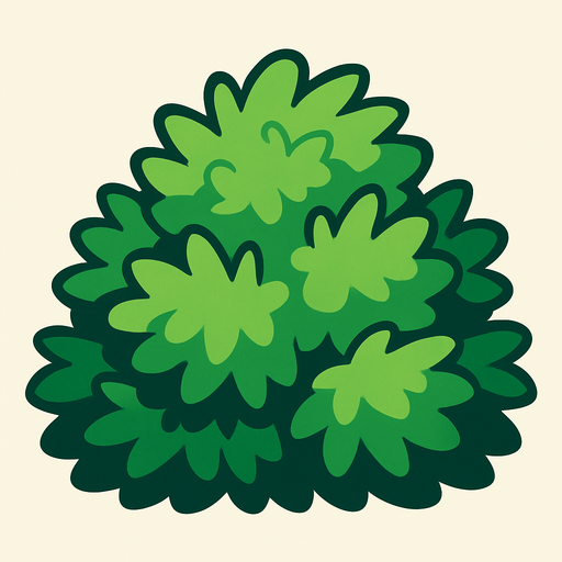 bush 2d.
In-Game asset.  2d.  High contrast.  No shadows