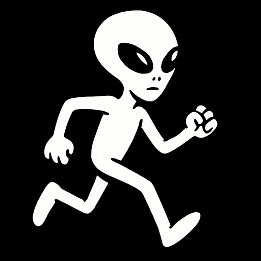 uzaylı hareket etsin animasyonlu olsun.
In-Game asset.  2d.  High contrast.  No shadows