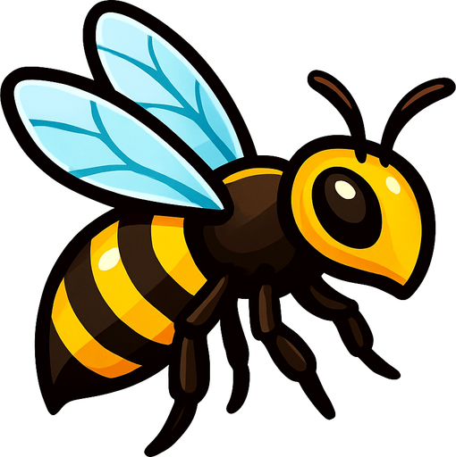 make a bee.
In-Game asset.  High contrast.  No shadows