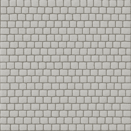 2d, top view, very light grey, very very very small tiled (at least 1000 tiles), cobblestone road texture