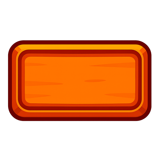 Rectangle button.
In-Game asset.  2d.  High contrast.  No shadows