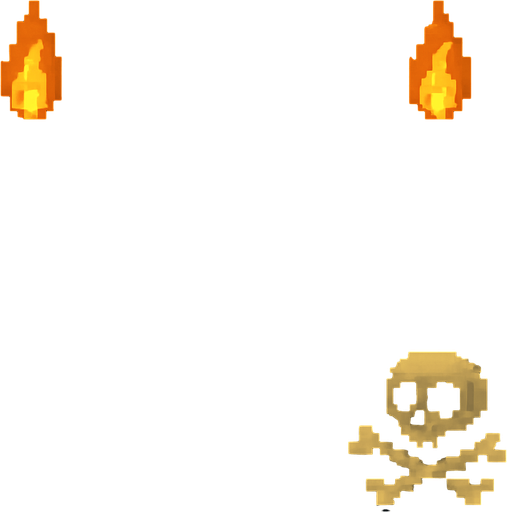 Make it retro pixelart arcade style and also aligne the torches