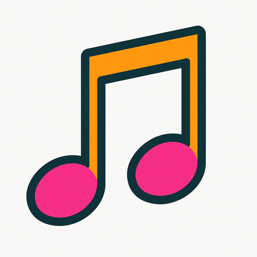 2D muzik notasi.
In-Game asset.  2d.  High contrast.  No shadows