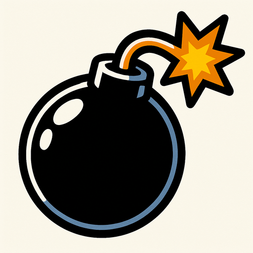 Bomb.
In-Game asset.  2d.  High contrast.  No shadows