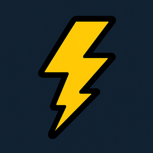 Pequeño rayo.
In-Game asset.  2d.  High contrast.  No shadows