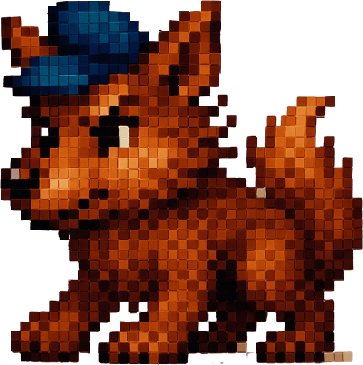 Quítale la camisa, aslo más grande y peludo, que este en cuatro patas , pixelart