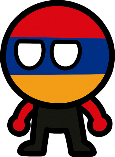 armenian flag ball head.
In-Game asset.  2d.  High contrast.  No shadows