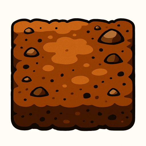soil.
In-Game asset.  2d.  High contrast.  No shadows
