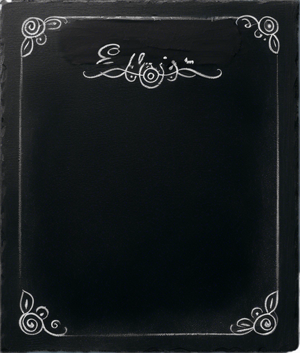 Word "ELIXIR" written in chalk in small