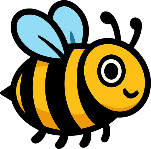 Bee.
In-Game asset.  2d.  High contrast.  No shadows