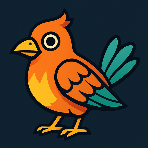 Bird.
In-Game asset.  2d.  High contrast.  No shadows