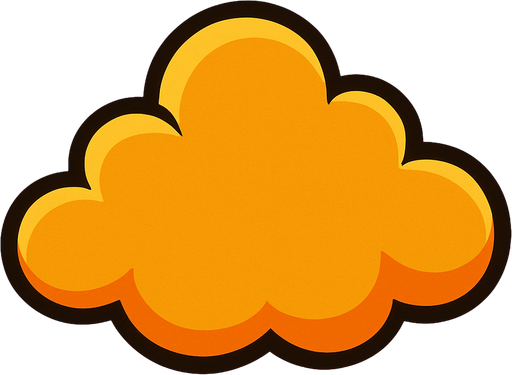 cloud.
In-Game asset.  2d.  High contrast.  No shadows