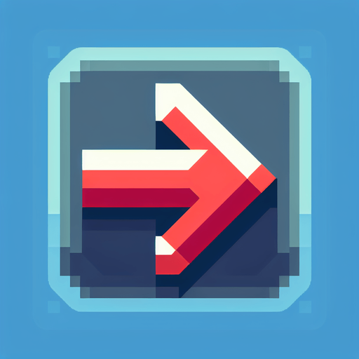 Right arrow icon.
Single Game Texture. In-Game asset. 2d. Blank background. High contrast. No shadows.
