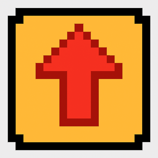 indicator, pixel, 2d.
In-Game asset.  2d.  High contrast.  No shadows