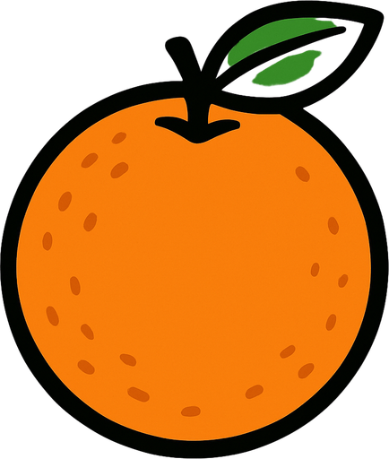 Orange.
In-Game asset.  2d.  High contrast.  No shadows