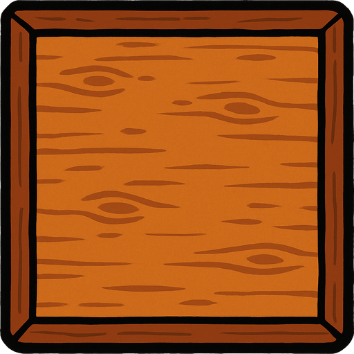 mesa vista desde arriba.
In-Game asset.  2d.  High contrast.  No shadows