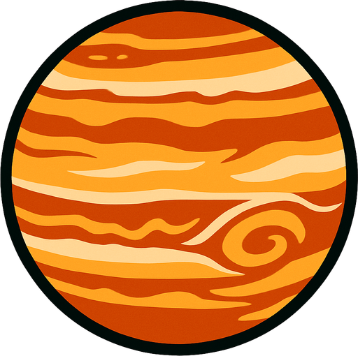 Jupiter.
In-Game asset.  2d.  High contrast.  No shadows