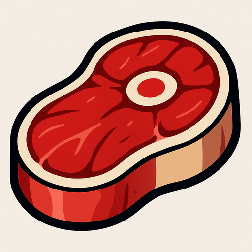 Carne Grande.
In-Game asset.  2d.  High contrast.  No shadows