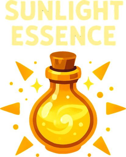 sunlightEssence.
In-Game asset.  2d.  High contrast.  No shadows