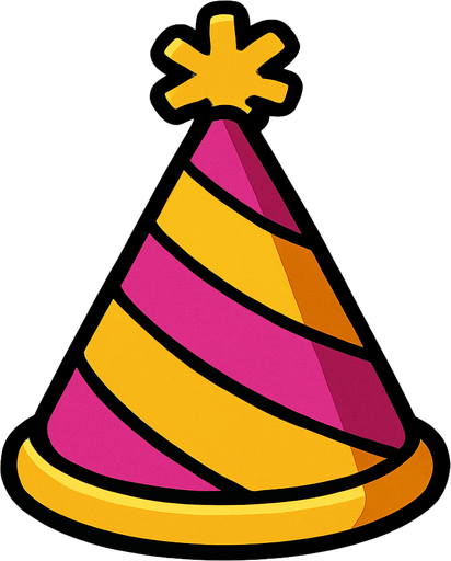 Party hat.
In-Game asset.  2d.  High contrast.  No shadows