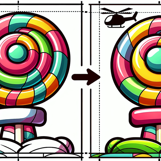 Create a cartoon-style lollipop tower as an obstacle in a helicopter game. The tower should look like a giant stacked swirl lollipop with a stick base, colorful stripes, and a playful vibe. Use bold outlines and a candy theme..
Single Game Texture.  In-Game asset.  2d.  Blank background.  High contrast.  No shadows
