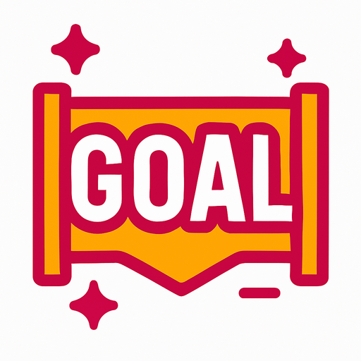 GOAL.
In-Game asset.  2d.  High contrast.  No shadows