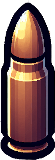 silah mermisi animasyon.
Single Game Texture.  In-Game asset.  2d.  Blank background.  High contrast.  No shadows