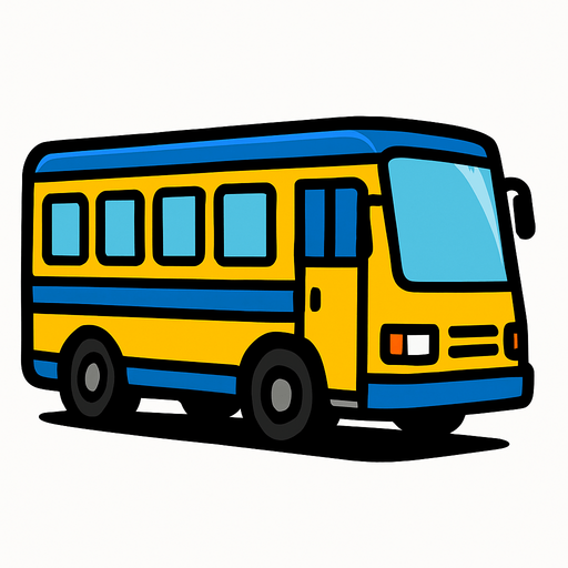 Bus.
In-Game asset.  2d.  High contrast.  No shadows