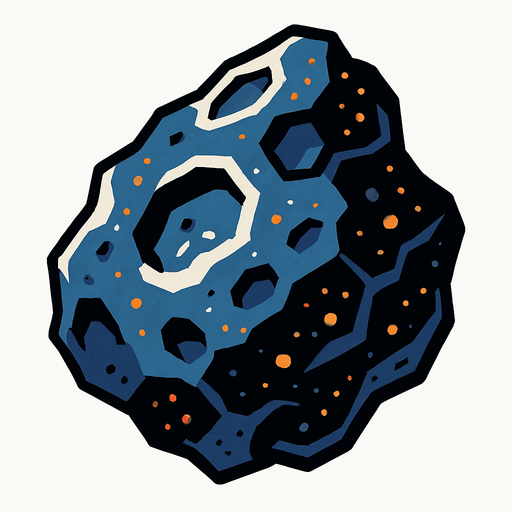 space fragment.
In-Game asset.  2d.  High contrast.  No shadows