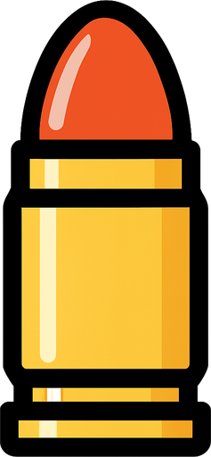 mermi.
In-Game asset.  2d.  High contrast.  No shadows