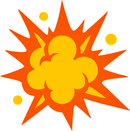 explosion effect
In-Game asset.  2d.  High contrast.  No shadows