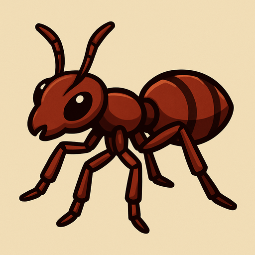 make an ant.
In-Game asset.  High contrast.  No shadows