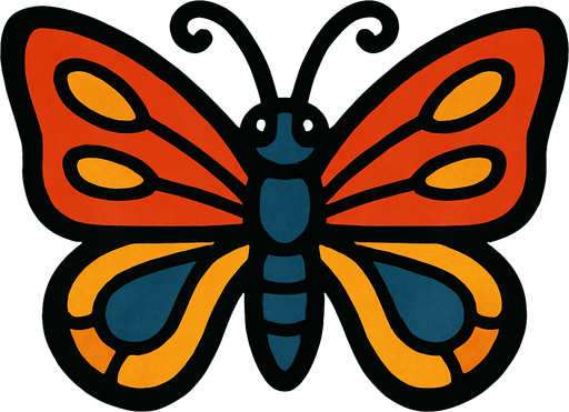 make a butterfly (horizontal).
In-Game asset.  2d.  High contrast.  No shadows