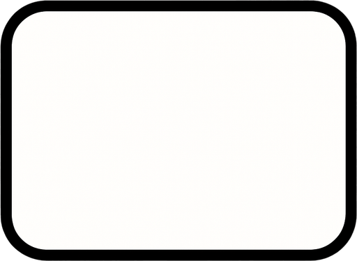 a white sign, flat design.
In-Game asset.  2d.  High contrast.  No shadows