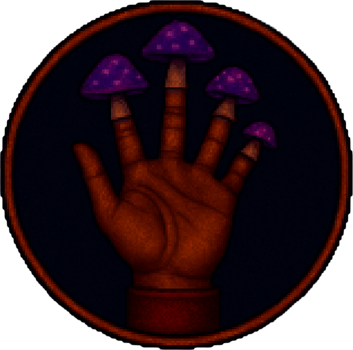 Make the fungus purple color
