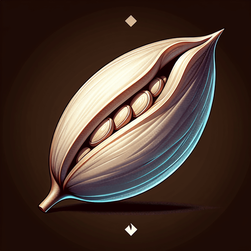 An ungerminated plant seed..
Single Game Texture. In-Game asset. 2d. Blank background. High contrast. No shadows.