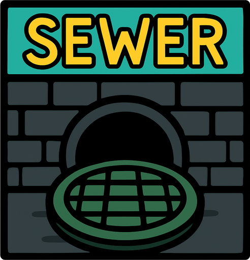 among us sewerEntrance.
In-Game asset.  2d.  High contrast.  No shadows