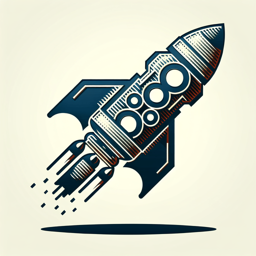 A Rocket image.
Single Game Texture. In-Game asset. 2d. Blank background. High contrast. No shadows.