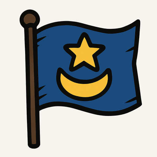 Flag.
In-Game asset.  2d.  High contrast.  No shadows