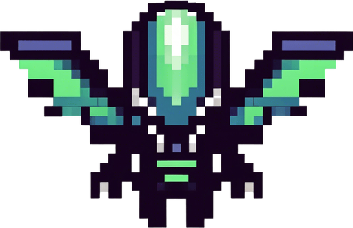 replace green areas for white color. make it bigger and scarier.