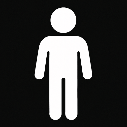 white people icon.
In-Game asset.  2d.  High contrast.  No shadows