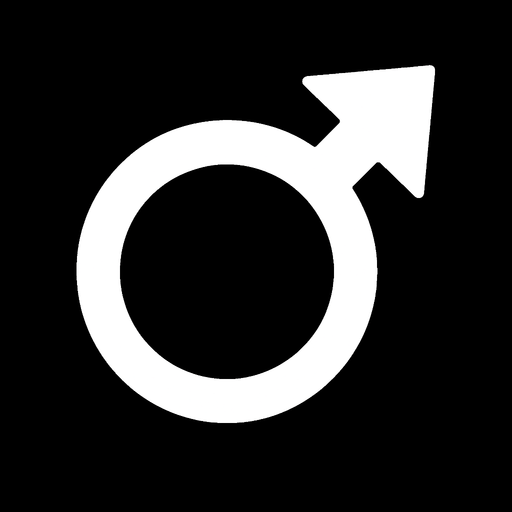 Un circulo blanco con una flecha sobresaliendo formando parte del circulo. figura simple.
In-Game asset.  2d.  High contrast.  No shadows