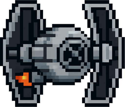 Make a star War flapy bird.
In-Game asset.  2d.  No shadows