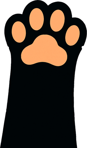patita de gato encima de una mesa pero vista desde arriba
In-Game asset.  2d.  High contrast.  No shadows
