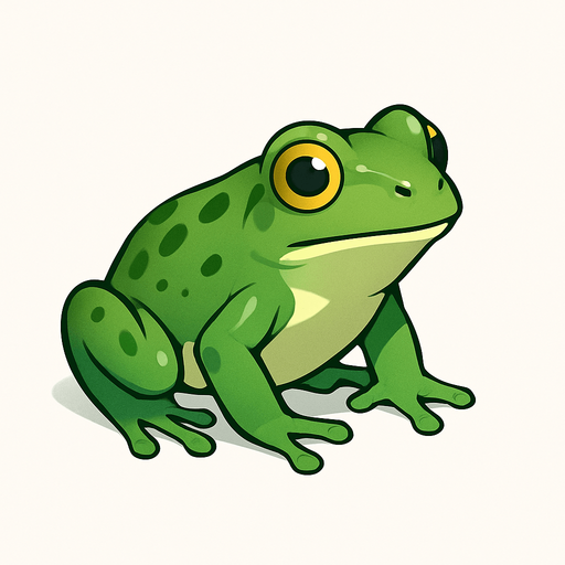 Small frog on white background.
In-Game asset.  No shadows
