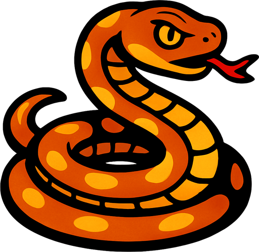 snake no background.
In-Game asset.  2d.  High contrast.  No shadows