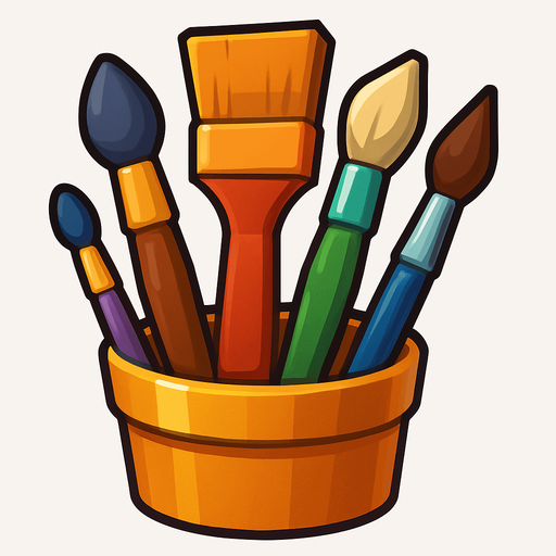 Pack of different brushes.
In-Game asset.  High contrast.  No shadows. 3D